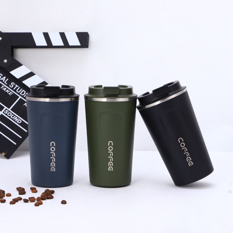 Sea Shipping Coffee Mug Cup Travel Mug 380ml 510ml Stainless Steel Reusable Insulated Vacuum With Plastic Lid Portable Mixed Color Short Coffee Mugs Small Coffee Mugs From Hc Network002 3 03 Dhgate Com