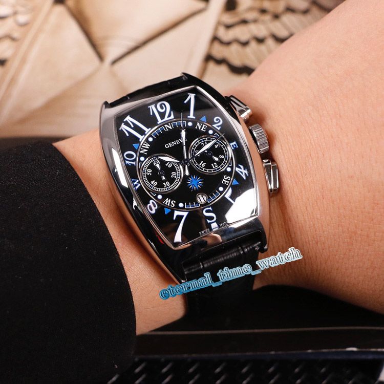 Acquistare 42 Millimetri CASABLANCA 8885 C CC DT Cassa In Acciaio Nero Data  Quadrante Quarzo Cronografo Mens Watch Nero Cinturino In Pelle Prezzo Basso  Orologi Di Alta Qualità Economico | Consegna Veloce
