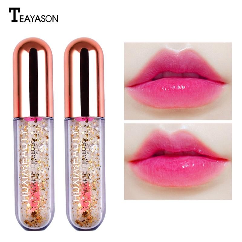 24K Gold Transparent Color Changing Lip Tint Clear Lip Gloss Lips