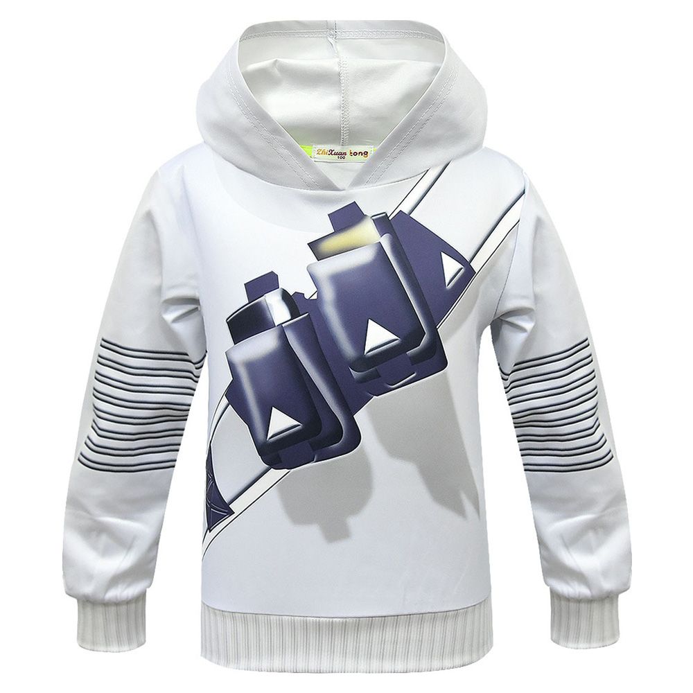 Hoodies Hoody Sweatshirt DJ Marshmallow Boy Girl Tops Pants Cosplay Fancy Outfit