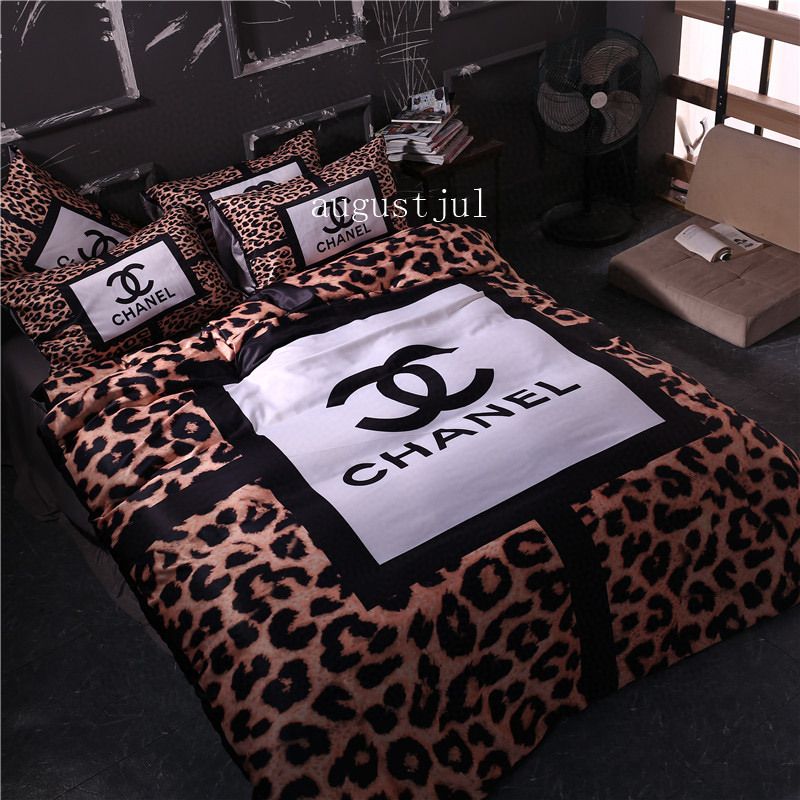 New Leopard Print Bedding Set For Fashion Men And Women Duvet