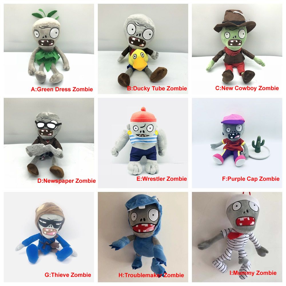 2021 Plants Vs Zombies Plush Toys Stuffed Dolls Complete Collection Of