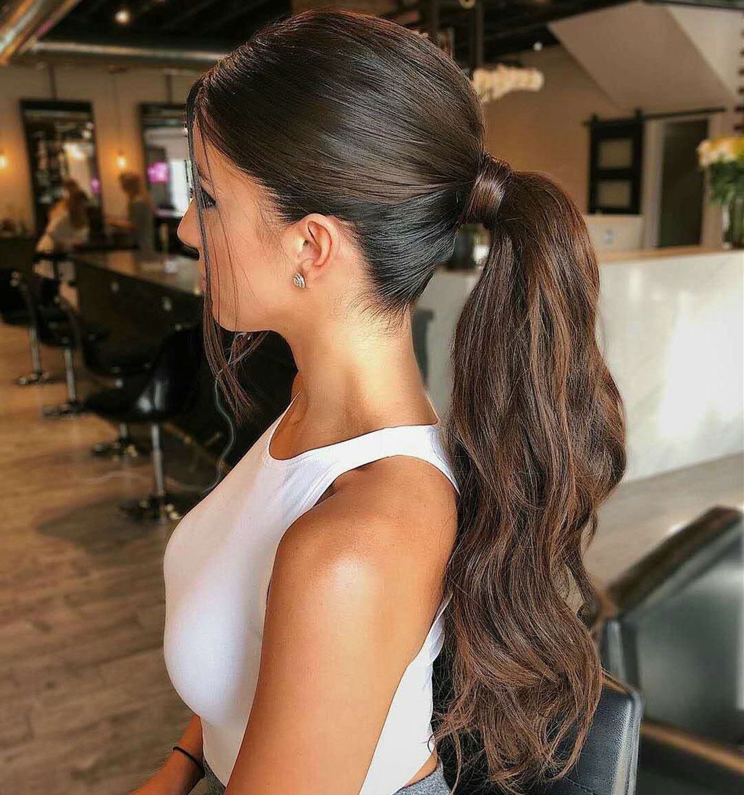Human Hair 10 20 Bouncy Curly Hair With Two Plastic Combs Ponytail