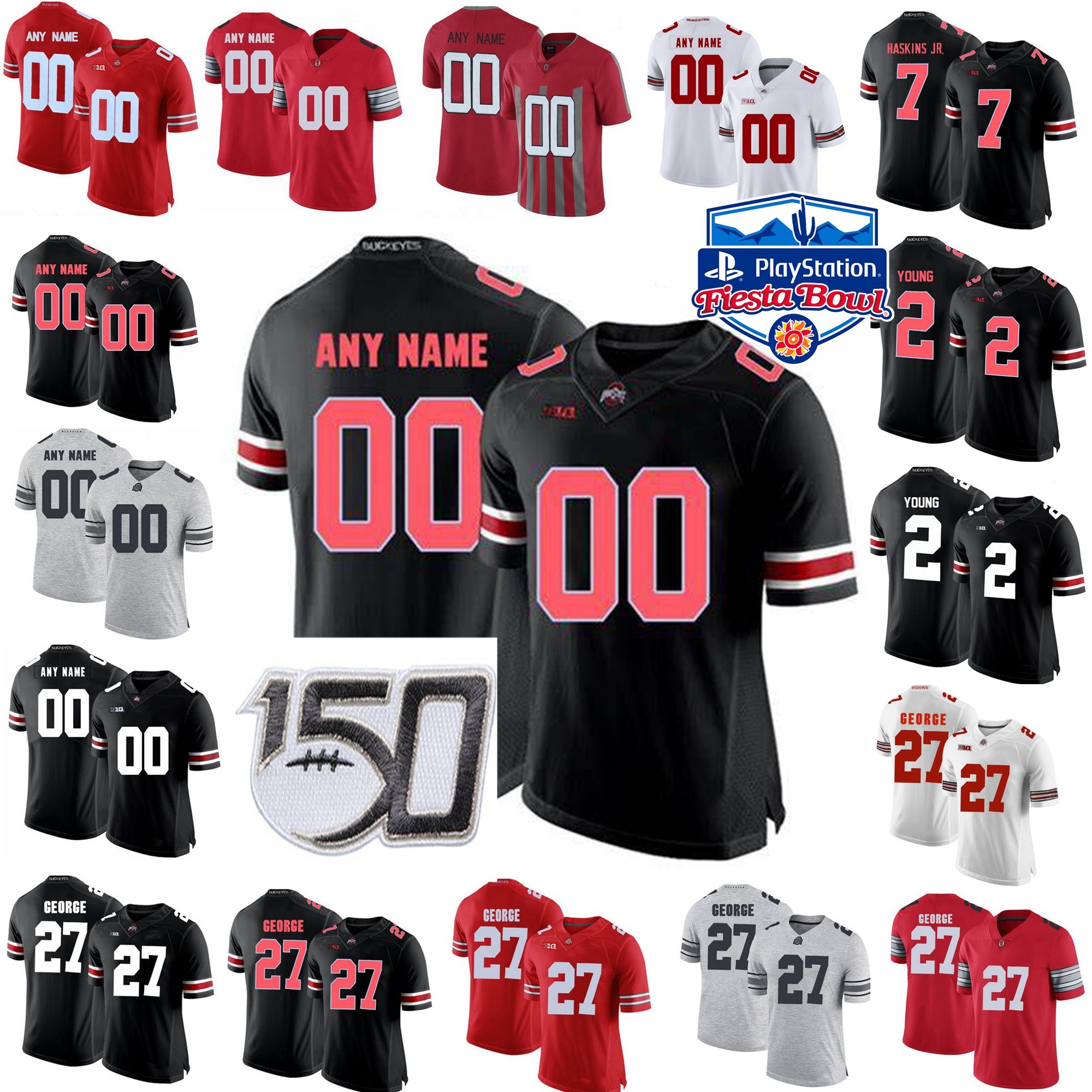 Ohio State Buckeyes 150th College Football Jerseys Womens Justin