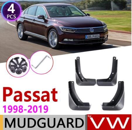4pcs del ABS plástico para Volkswagen VW Passat B6 2006-2010 Fender Mud Splash