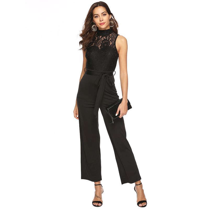 ladies black jump suit
