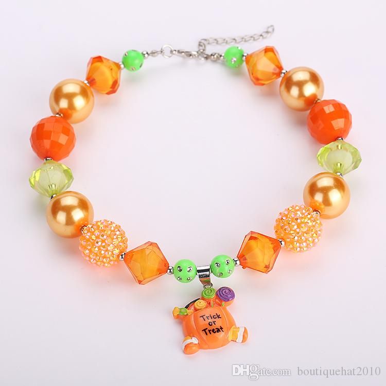 halloween chunky necklace 3pcs per lot