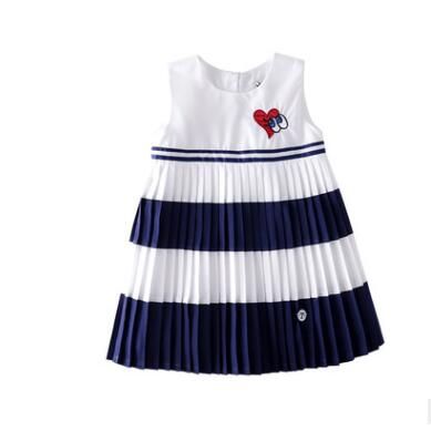 tricolor dress for baby girl