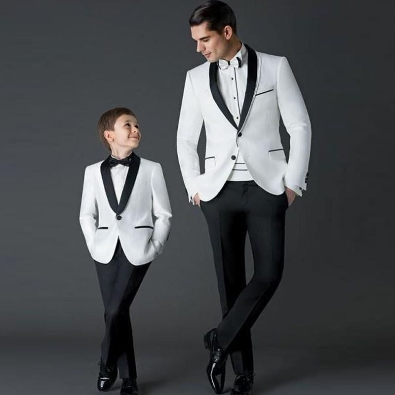 Asistente Babosa de mar Subordinar 2019 Traje De Novio Blanco Esmoquin De Boda Para Hombre Traje De Los Niños  Con Solapa Negro Blazer + Pantalones Por Encargo Traje De Padrino De Boda  Para La Boda De 54,2 € | DHgate