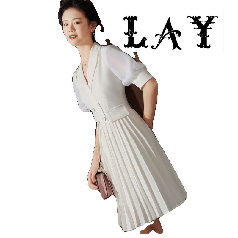 white designer mini dress