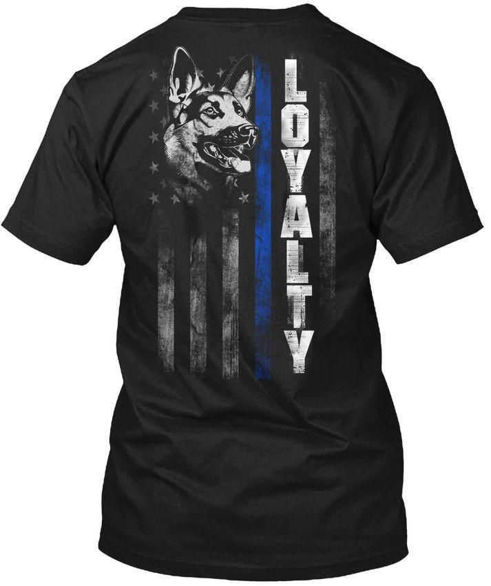 Thin Blue Line K9 Loyalty Hanes Tagless Tee T Shirt Top T Shirt