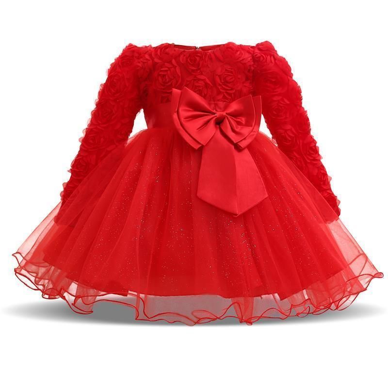 Compra Bebé Recién Nacido Vestido Para Bautizo 1 Año Infant Toddler Baby  Birthday Dress Vestido De Manga Larga Para Niñas Otoño Invierno Y19050801  Barato | Entrega Rápida Y Calidad | Es.Dhgate
