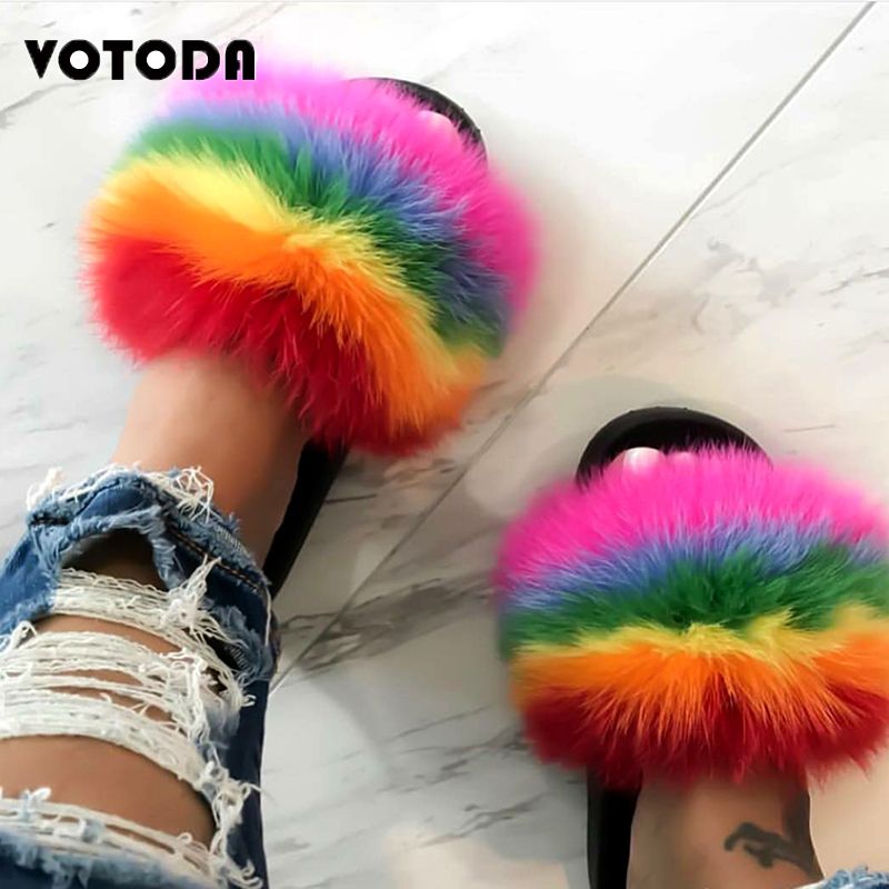 fur slides in stores