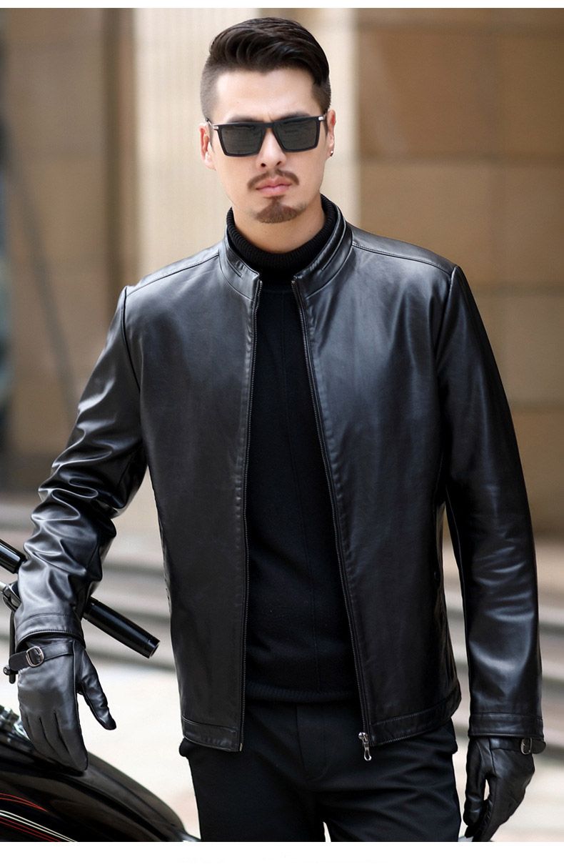 straight collar jacket