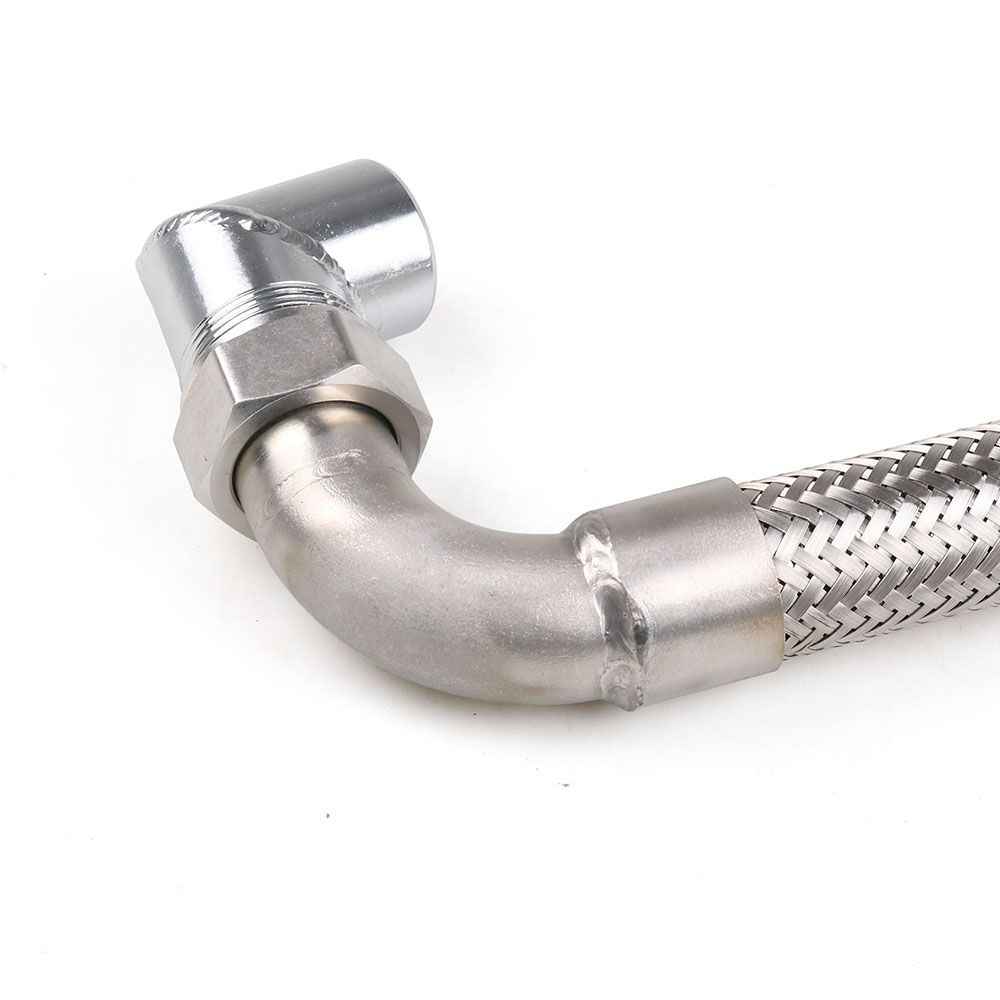 Universal 12" 35/38mm Braided Reinforce Flexible Wastegate Dump Tube