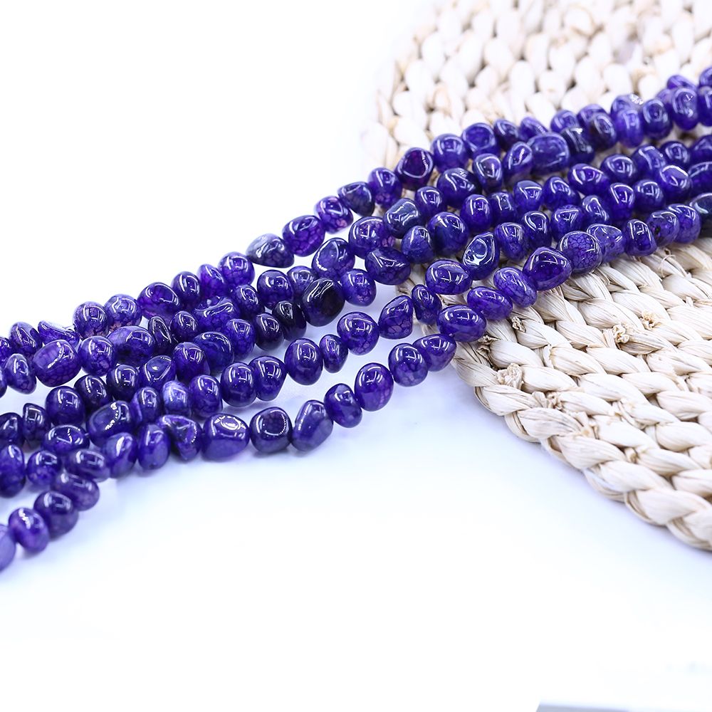 purple agate beads