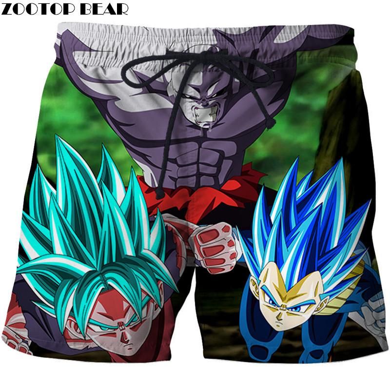 Mens Casual Beach Shorts Polyester Trex Dinosaur Pattern Beachwear with Pockets