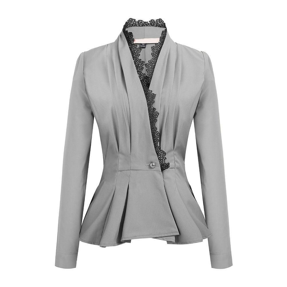 long peplum blazer