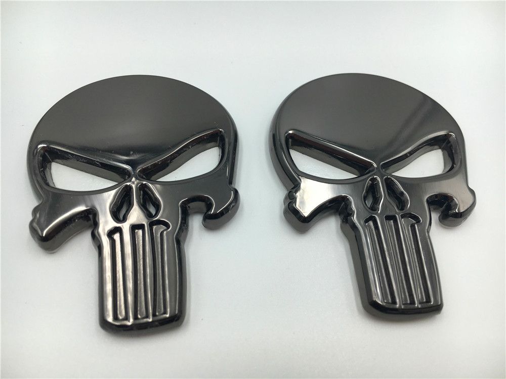 aufkleber teufel schädel 3d aufkleber auto punisher emblem marke metall 