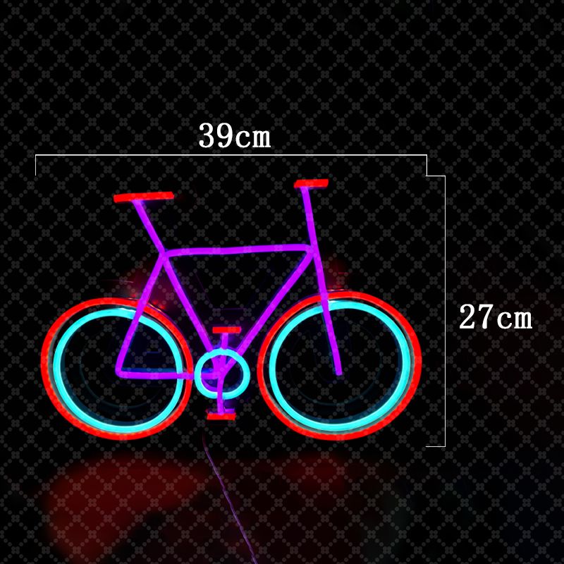 neon blue bike