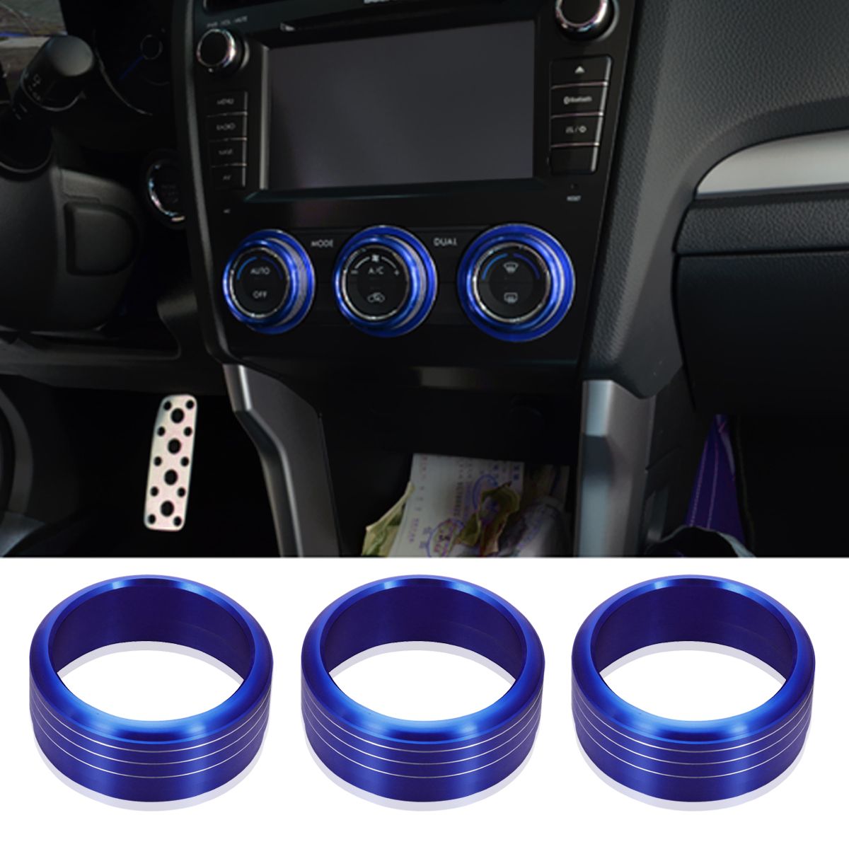 Perilla Anillo de Control AC Clima Cubiertas protector para Subaru Impreza WRX STI Forester