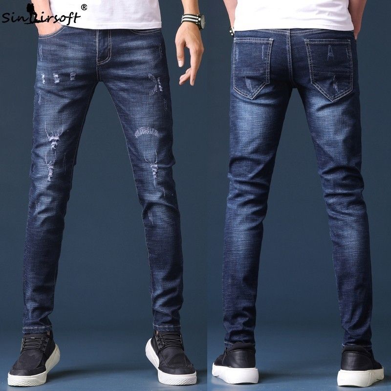 dark jeans with holes