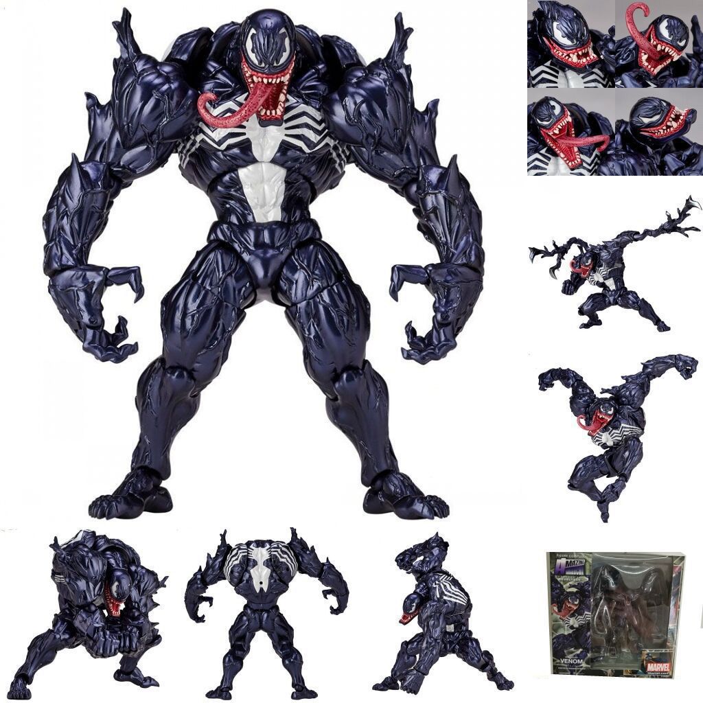 Movie Action Figure Anime Venom Action Figure PVC Eddie Brock Ultra-handy  Heros Movable Figures 18cm