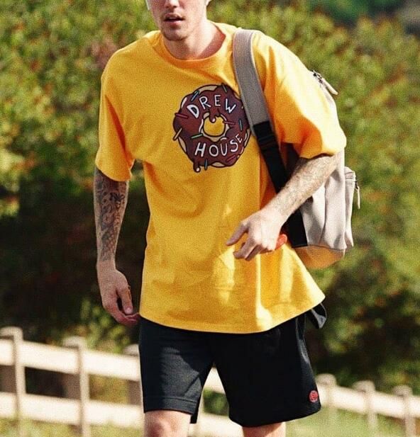 Summer Tide Men And Women Drew House Smiling Face Justin Bieber Cotton Round Collar Sports Short Sleeve T Shirt Cool Tee Shirts Cheap Business Tee Shirts Printing From Fullbeauty 20 64 Dhgate Com dhgate com