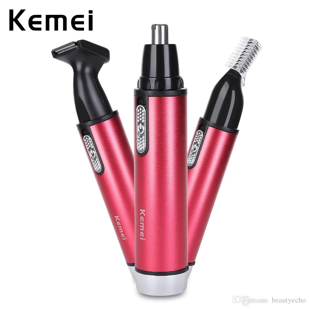 Kemei Multifunctional 3 In 1 Electric Nose Trimmer Ear Hair
