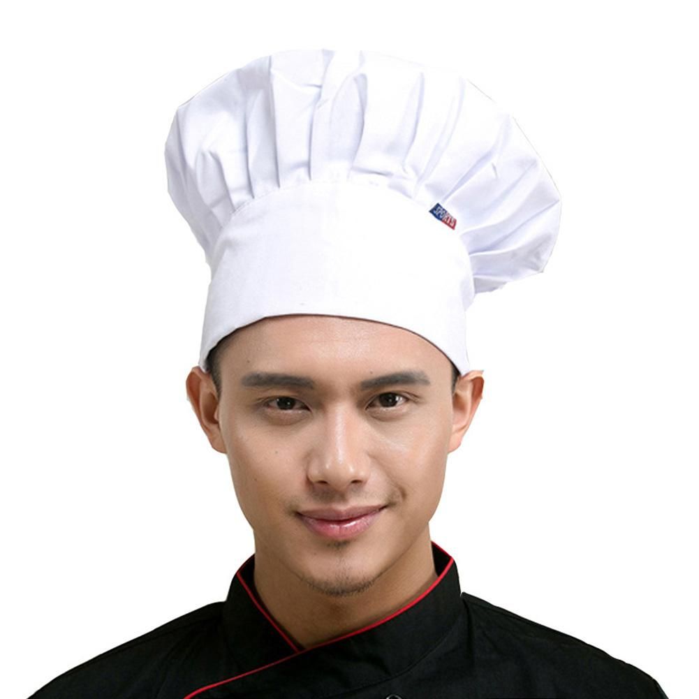 Chef Hat Skull Cap Professional Catering Chef/'s CAP White /& Black.
