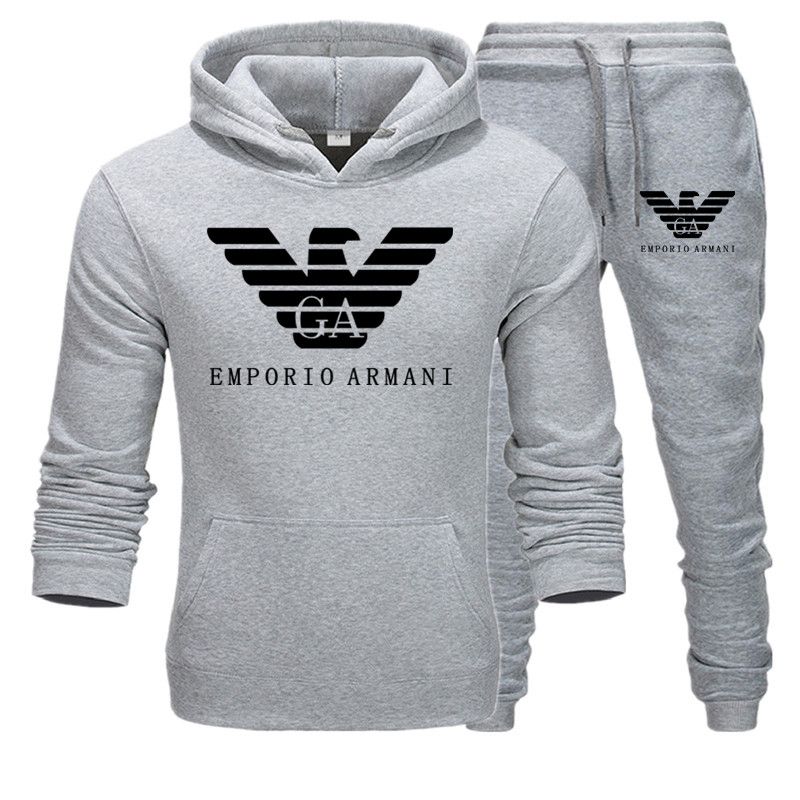 mens moletom com capuzs armani