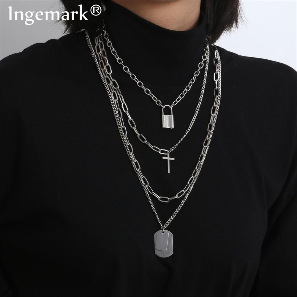 Mens multi layered necklace Clearance