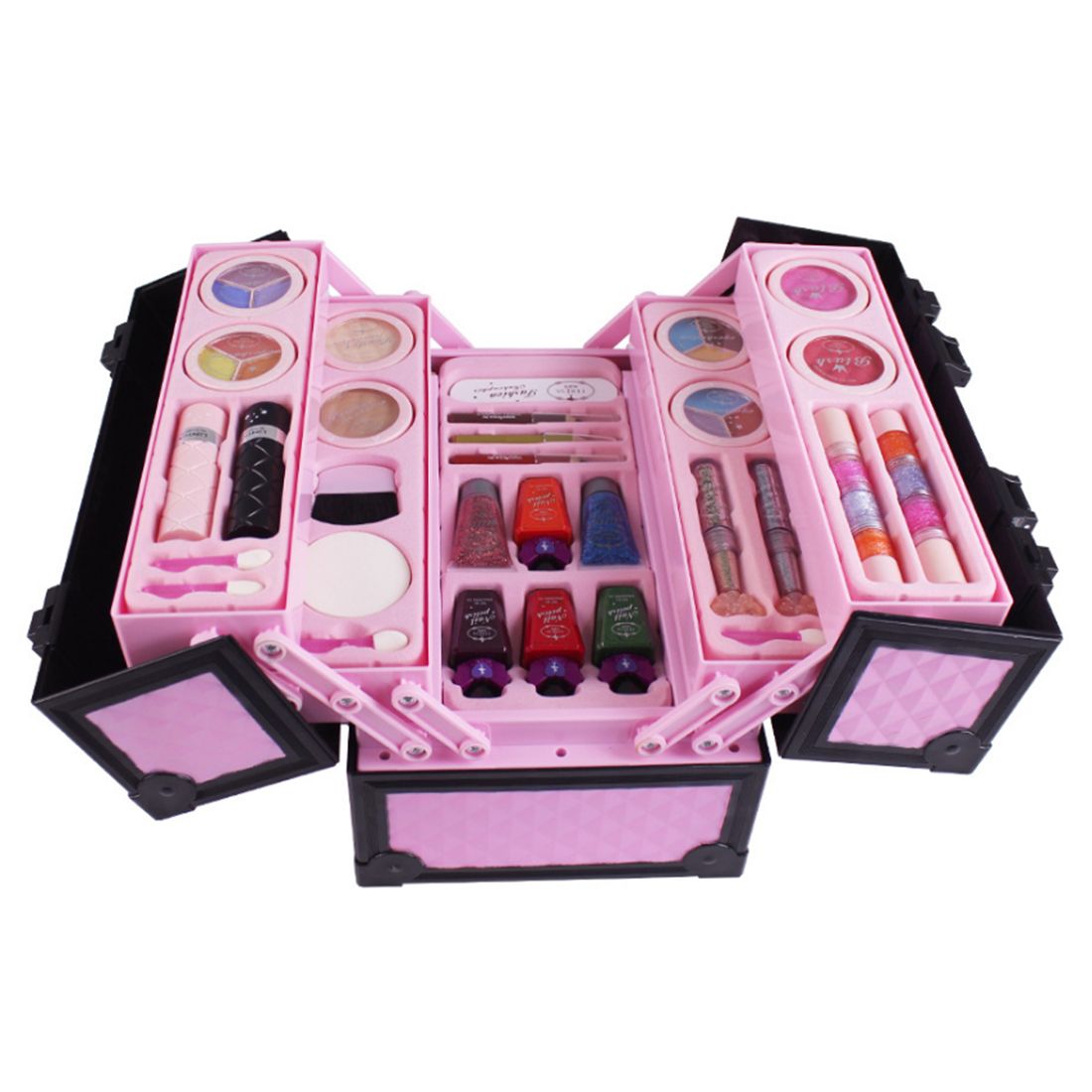 Maquillaje Juguete para niños Juegos de imaginación Little Princess Set Funda de cosméticos Kit de maquillaje Maquillaje Juguete para niños Juegos de imaginación Little Princess Set Funda de cosméticos Kit de maquillaje