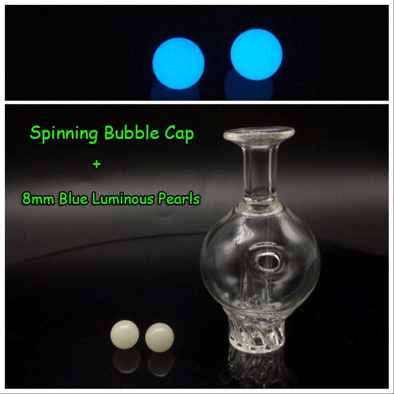 Bubble Cap + 8mm Blue Pearls