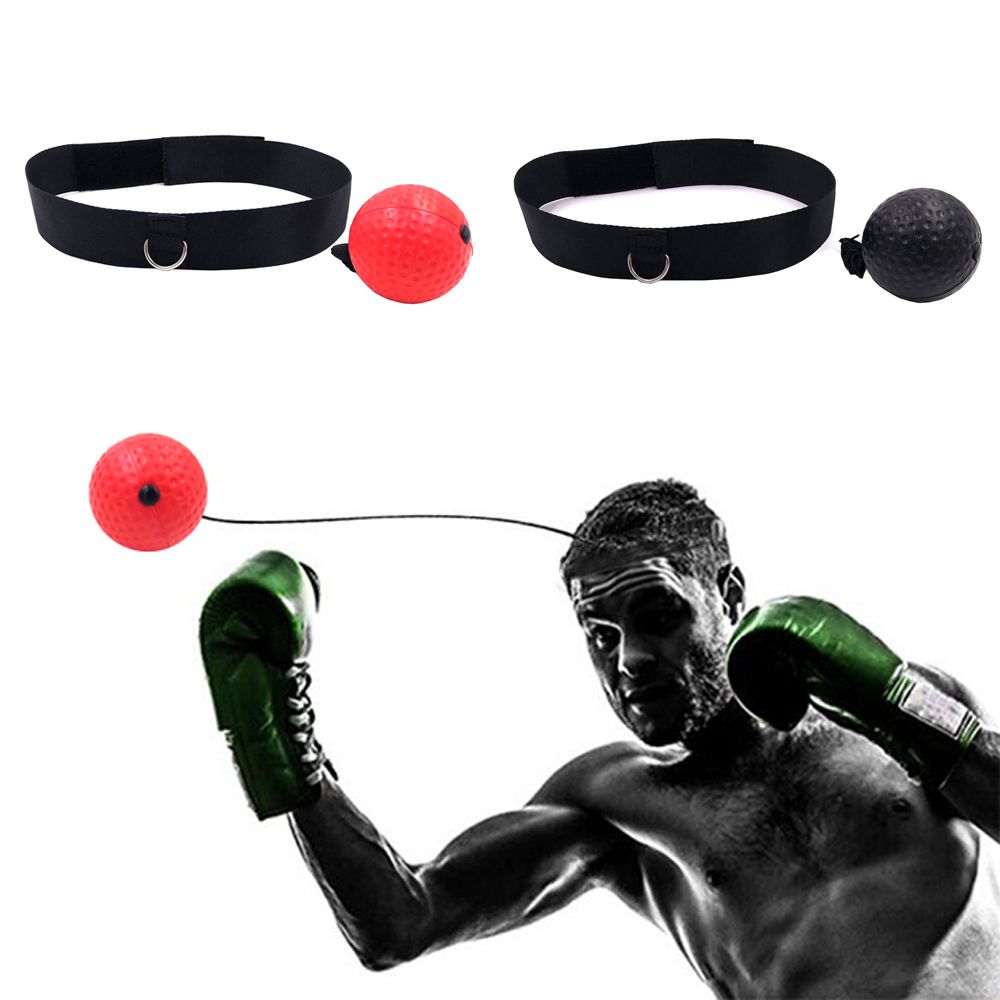 Muay Thai Hand Eye Training Ball Boxing Reflex Speed Ball with Headband