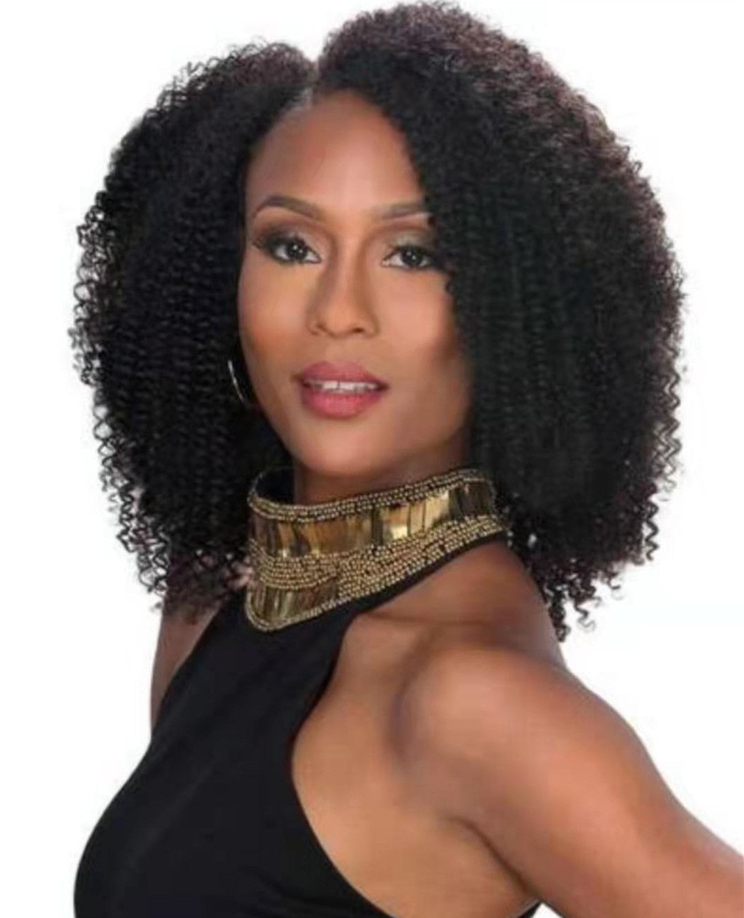 Double Weft 8a Grade Thick Afro 4a Coily Hair Clip In Extensions