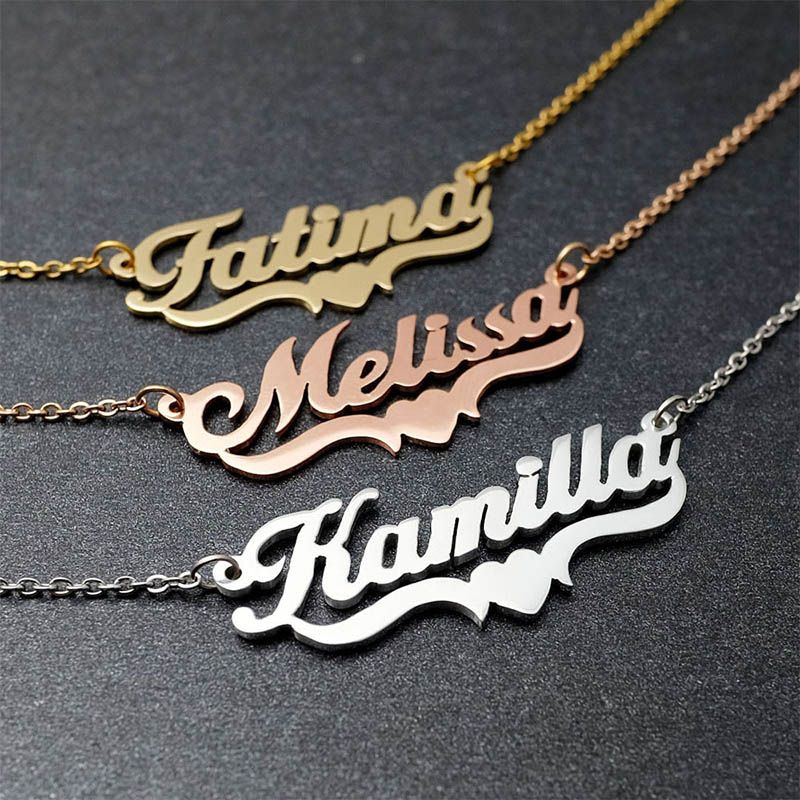 Customized Fashion Stainless Steel Name 