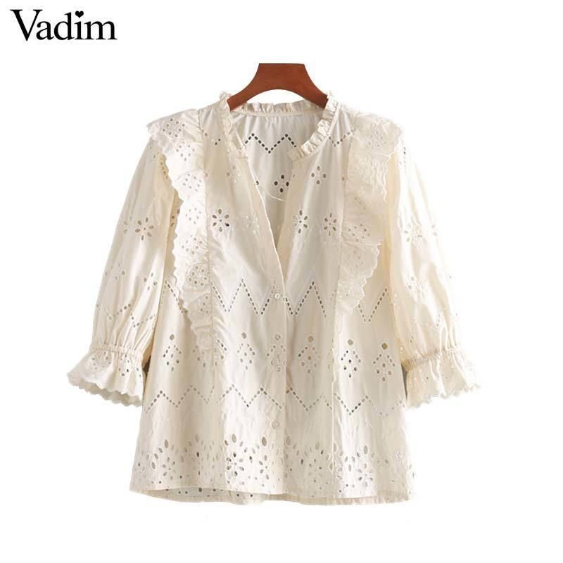 blusas manga tres cuartos elegantes