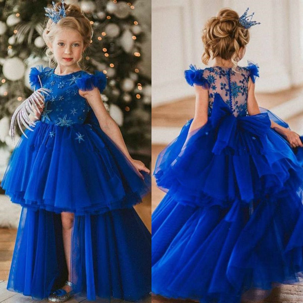 royal blue flower girl dresses uk