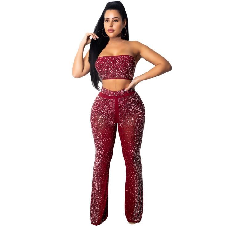 sparkly two piece jumpsuit