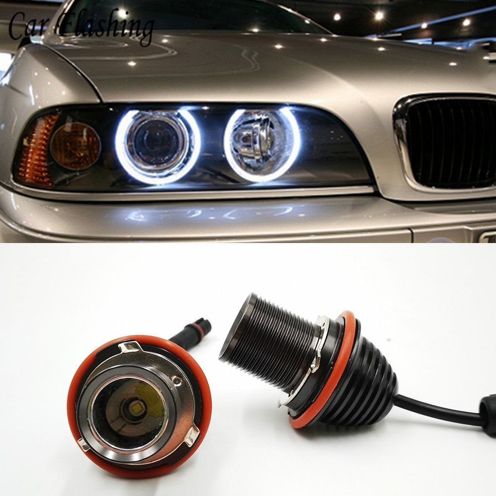2020 20W LED Angel Eyes Halo Marker Ring Light Bulb Canbus For BMW E39