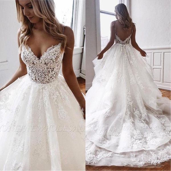 luxury beach wedding dresses