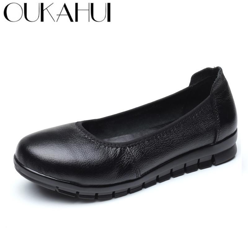non leather flats