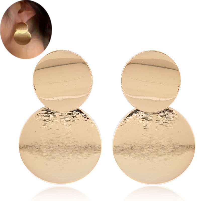 big gold stud earrings