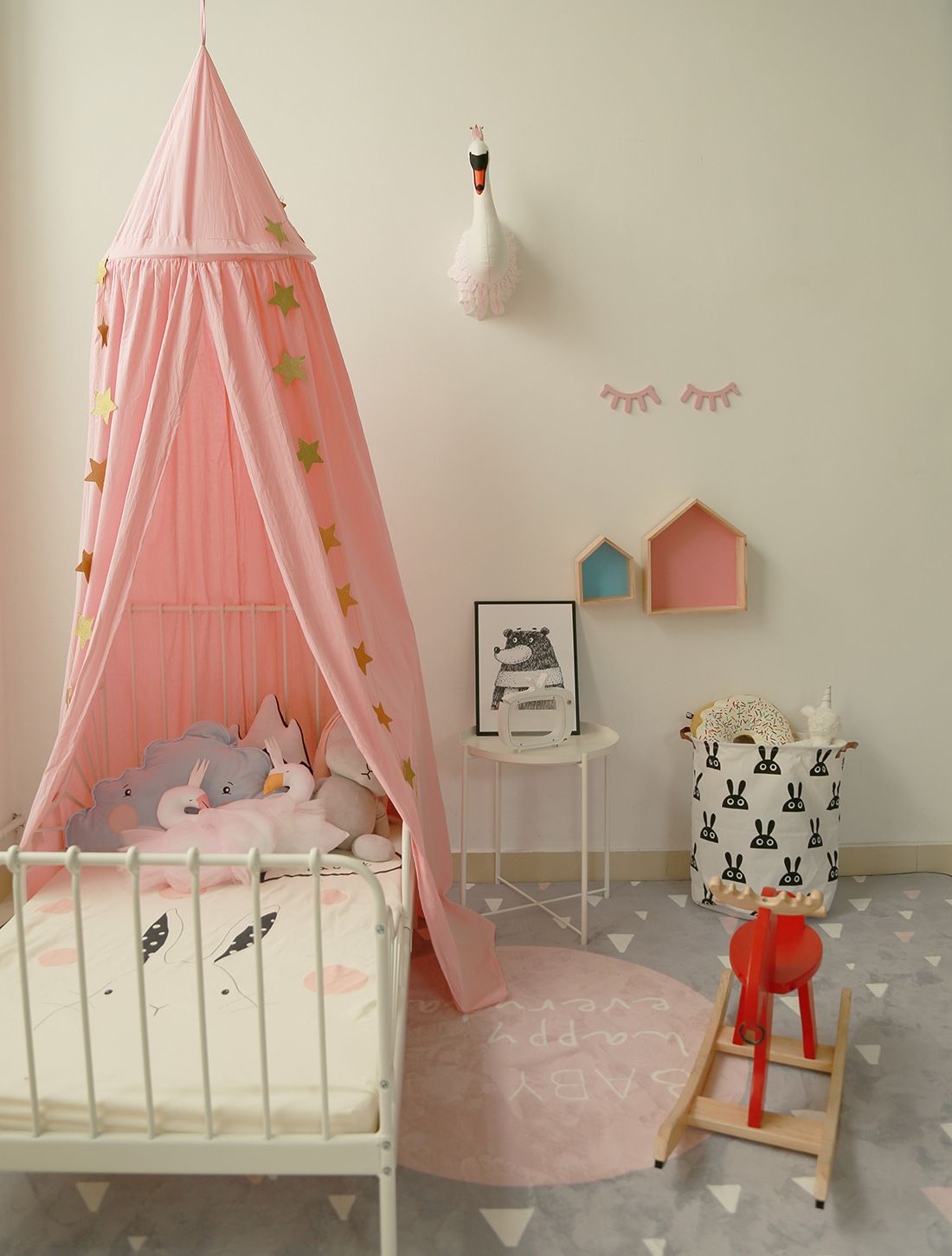 Pink Ins Hot Princess Canopy Bed Tent Curtains Kids Room Decoration Baby Bedding Cover Round Hung Dome Bed Mosquito Net Mosquito Breeding Mosquito Netting For Beds From Fs 001 66 33 Dhgate Com