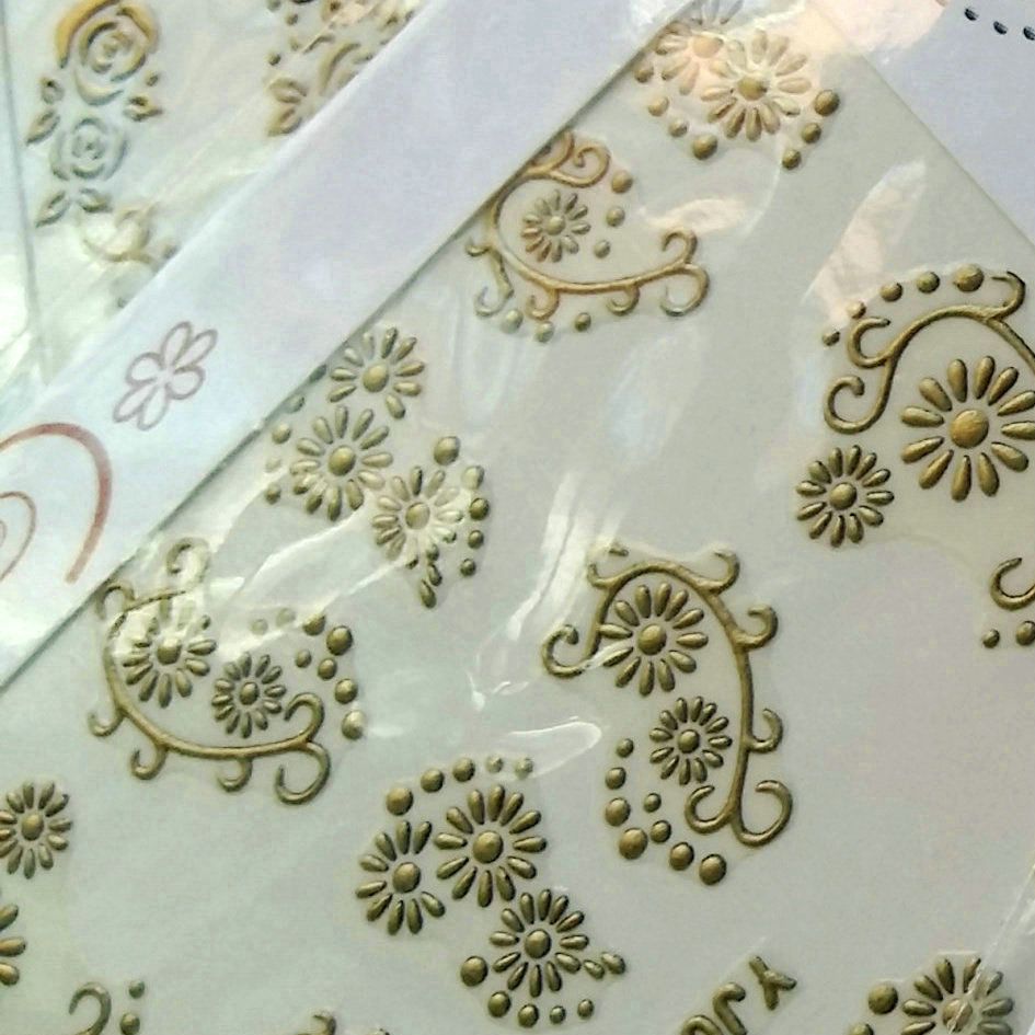 24pcs Matt Gold Metal Metallic Nail Sticker Decal Decals SWIRL FLOWER LACE BUTTERFLY Retro Designs Adhesive Appliques Tips Tattoo Decoration 24pcs Matt Gold Metal Metallic Nail Sticker Decal Decals SWIRL FLOWER LACE BUTTERFLY Retro Designs Adhesive Appliques Tips Tattoo Decoration