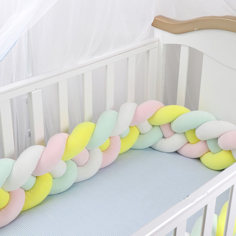 braided baby bed bumper