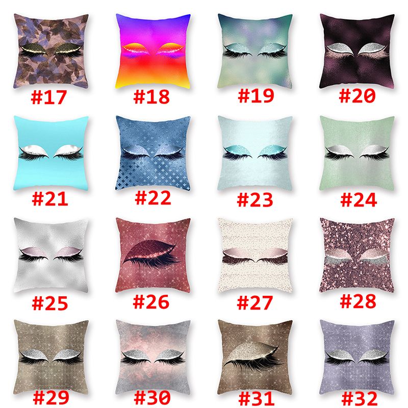 Ins Boutique Pillow Case Cartoon Big Eye Design Cushion Cover