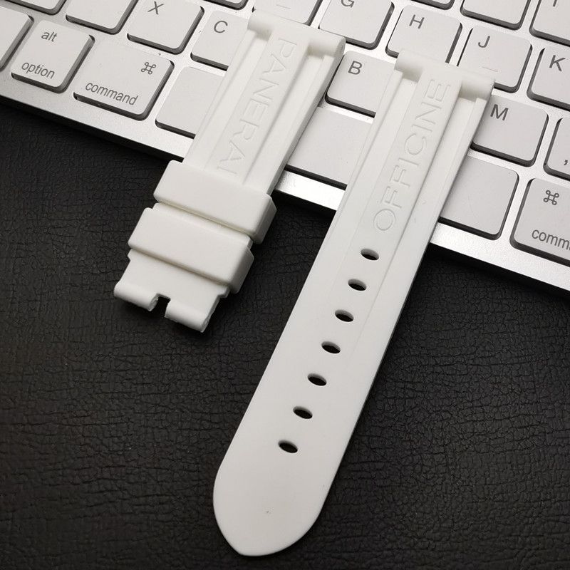 24mm bracelet blanc