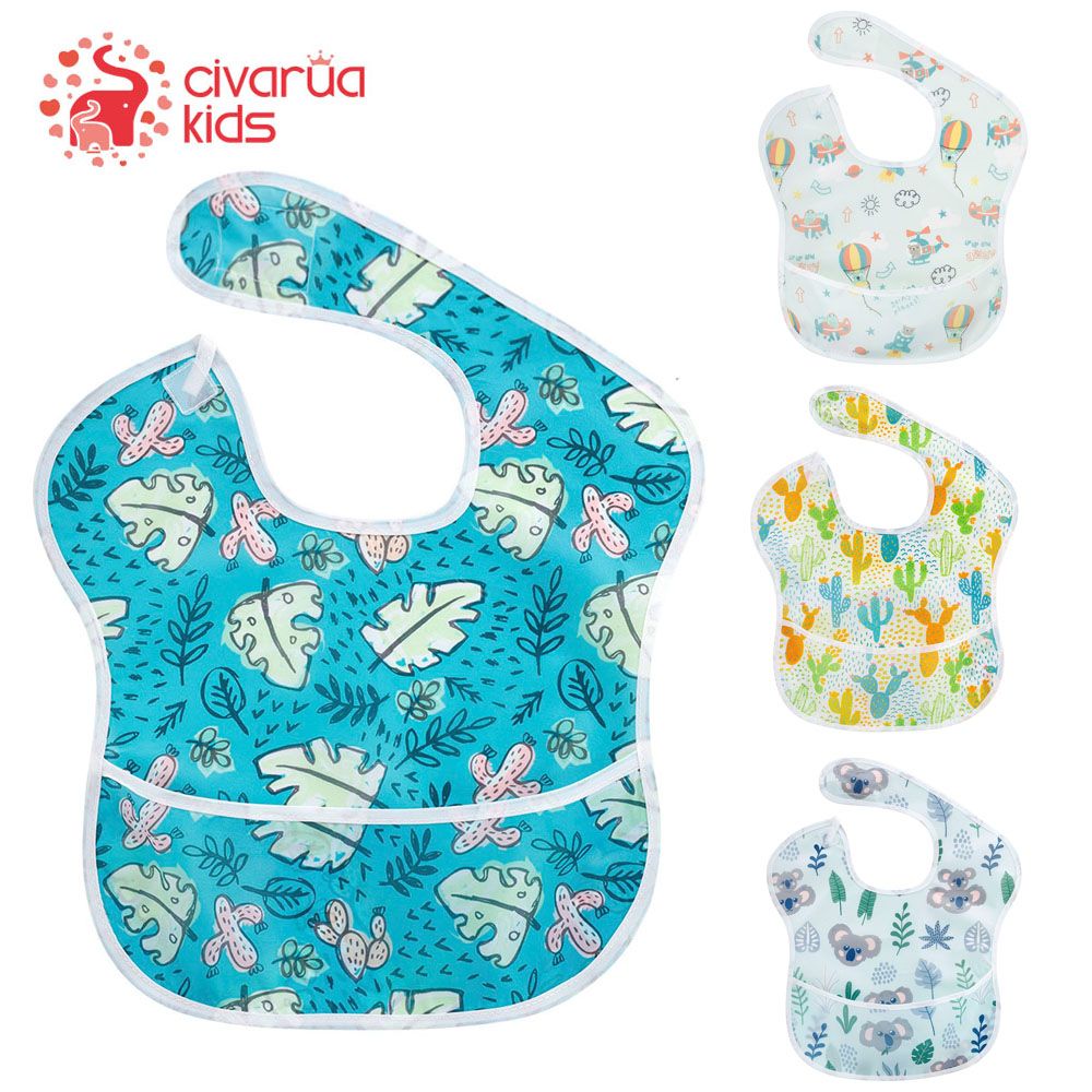 baby bibs with food catcher
